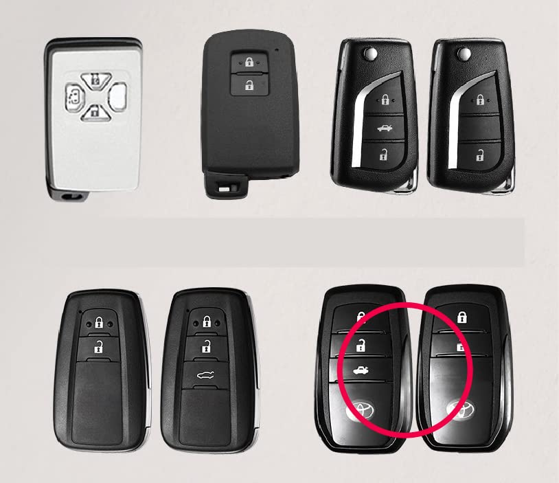 [VARIOUSLINES] Genuine Leather Key Cover, Alphard 30 Series Late Key Case, Vellfire 30 Series Late Key Cover, Key Case, Black