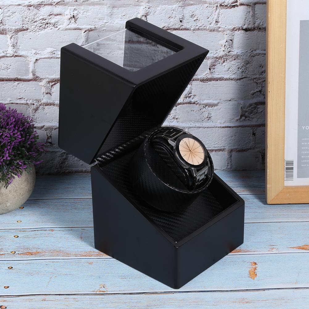 1+0 Automatischer Uhrenbeweger Box für Armbanduhr Mechanische Uhr  (Schwarz)