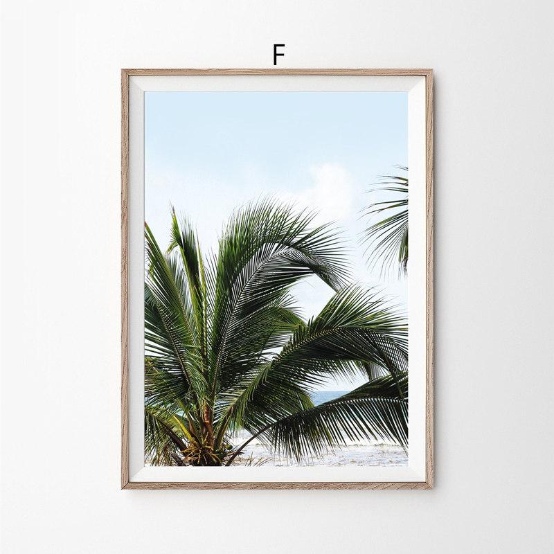

Пейзажи с пальмовым побережьем, холст, картины, декор для комнаты, настенные художественные постеры и принты, скандинавские настенные постеры для гостиной, фотографии Cuadros 21X30cm No Frame