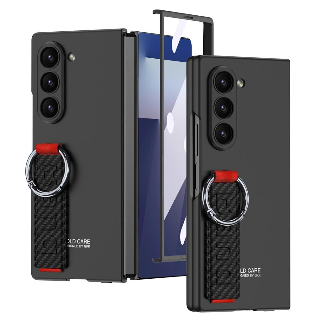 GKK For Samsung Galaxy Z Fold7 5G Wristband Phone Case Folding Cover with HD Screen Protector