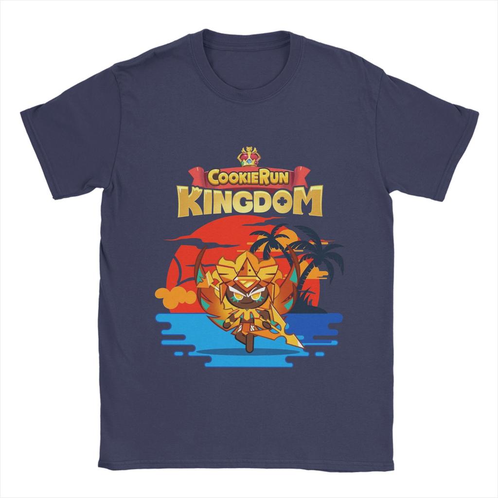 Cookie Run Kingdom Cotton T Shirt For Mens Summer Street Style T-Shirts Crew Neck Trending Tees Oversize Print Clothes