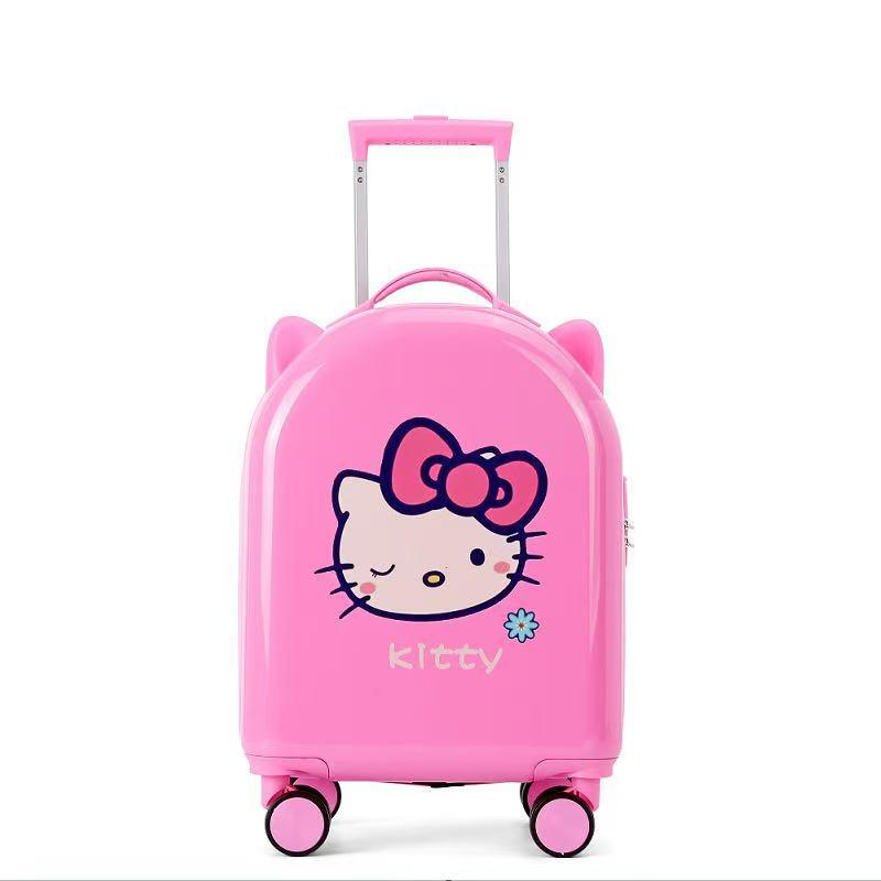 18-Inch Kids' Cartoon Trolley Suitcase with Combination Lock – Ideal Cabin Luggage for Boys and Girls
