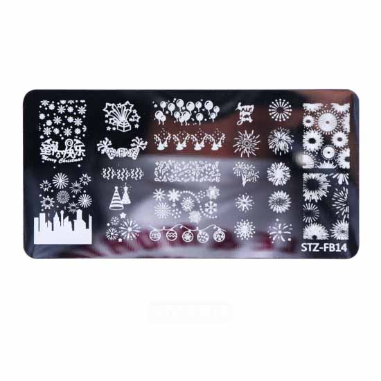 Letters Nail Stamping Plates Flower Pattern Nail Art Stamp Stencil Nail Art Tools Painting Nail