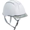 DIC AA11EVO-CSW Helmet with Ventilation, Clear Visor, Protective Shield, Styrofoam Liner White/Smoke