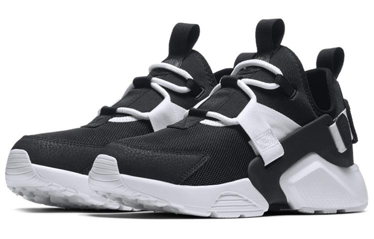 Nike Air Huarache City Low Nero Nero Bianco Donna AH6804-002