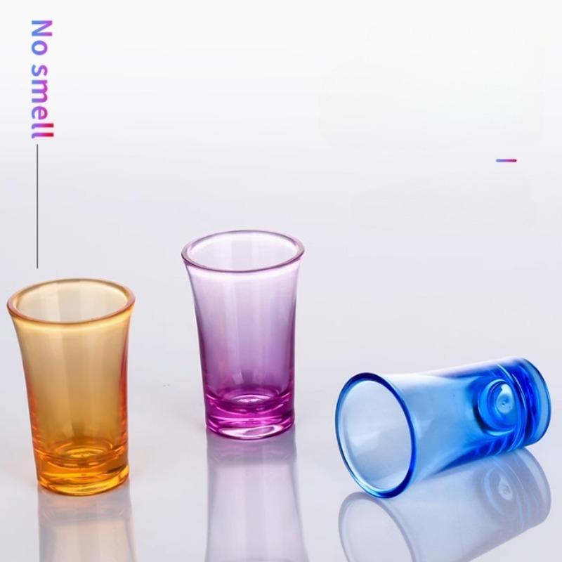 10 PCs BPA-Free Plastic Shot Glasses, Shatterproof Cocktail Vodka Cups for Party Bar Wedding, Dishwasher Safe Barware Drinkware