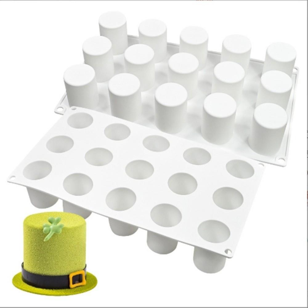 Food Grade Silicone Cylindrical Cake Molds Heat Resistant Mousse Cake Moulds  Party Dessert