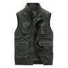 Jidengpu Men's Casual Multi-Pocket Cotton Vest - Spring & Autumn Outerwear