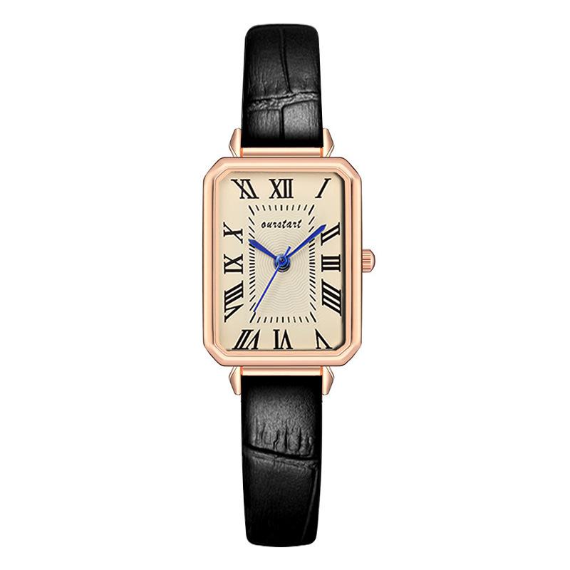Hot Sale Watch Women's Fashion Temperament Square Belt Quartz Ladies Watch