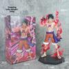 One Piece Straw Hat Luffy Pvc Action Figure Anime Toy With Black Stand For Display And Gift