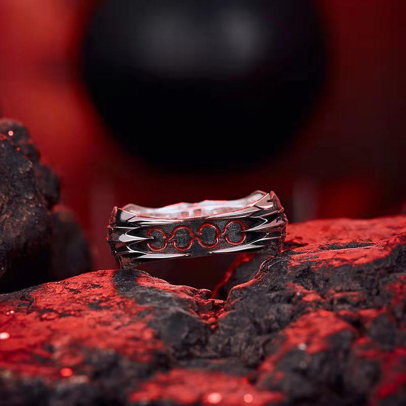 Anime Fate Stay Night Ring Black Sabre Armor Cosplay Unisex Nastavitelné Otevírací Šperky Prsteny Příslušenství k rekvizitám Halloweenský dárek