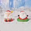 8pcs Miniature Christmas Figurine Set Christmas Decoration Fairy Snowman Santa Claus Miniature Figurines Xmas Gifts DIY Home Decor
