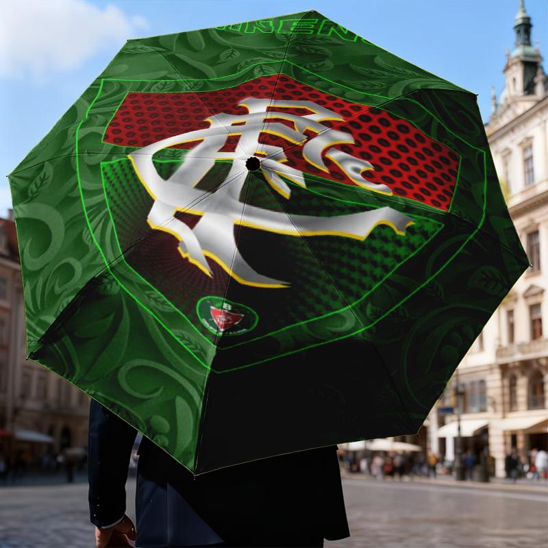 1PC Champions Celebration Printed Umbrella Folding umbrella, automatic umbrella 8-Frame for Travel, camping Fan gifts Christmas Gifts
