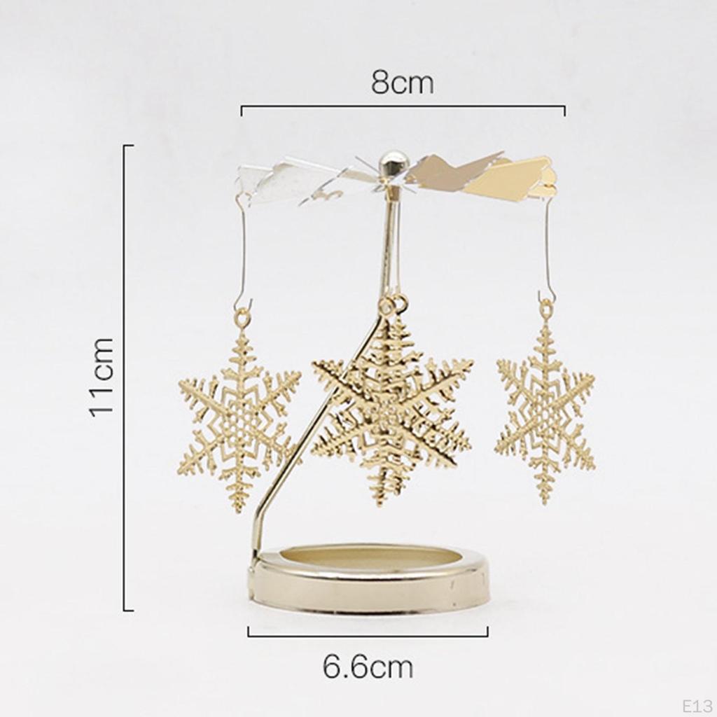 Candle Holder Tea Light Holders Decoration Rotating Candlestick for Livingroom Votive