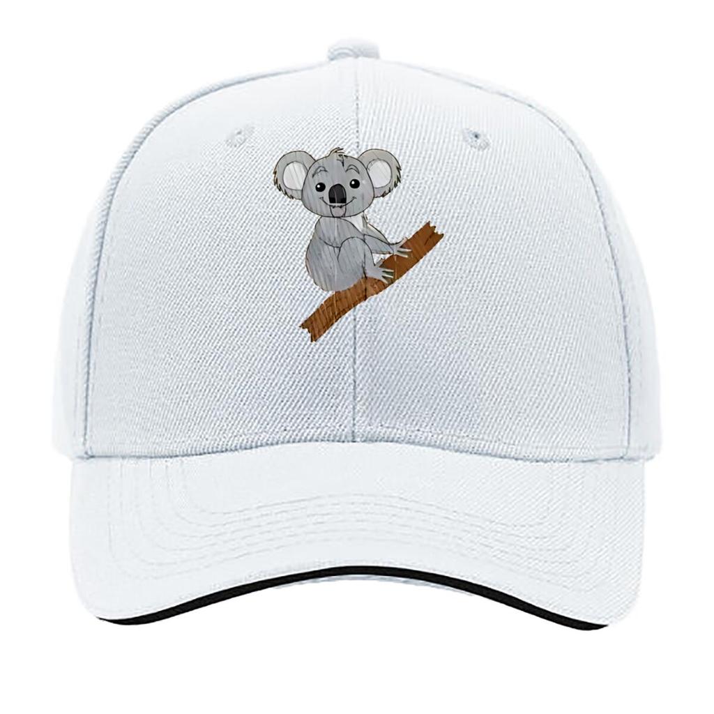 Cuddly Koala On Tree Branch Pattern Sandwich Baseball Cap For WoUnisexs Unisex FeUnisex Beach Dad Hat