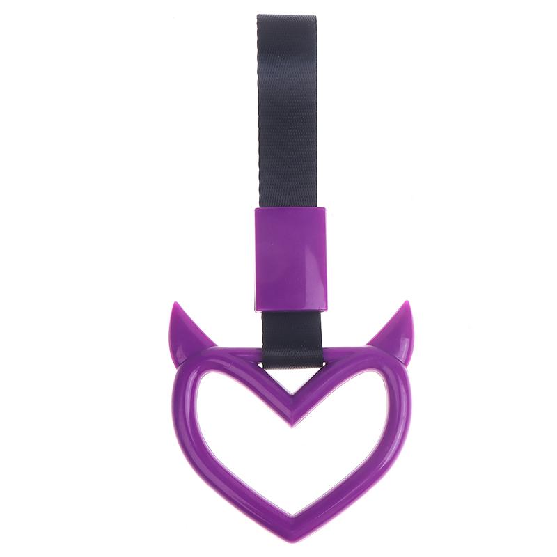 Auto Accessories Glow Ring Devil Heart Train Bus Handle Strap Drift Charm Drift Warning Ring for Car