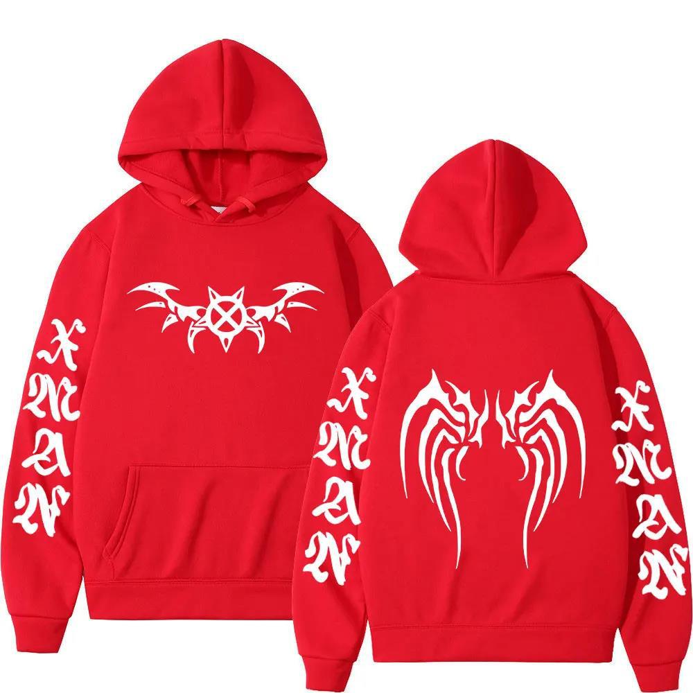 Rapper  Carson X Wing Hoodies Men Women Sweatshirt Print Unisex Hip Hop Style Autumn Winter Fashion Tops Clothes Male