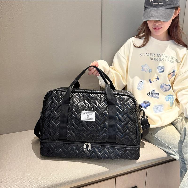 Reisetasche, getrennt für Trocken- und Nassbereich, Sport- und Fitnesstasche, leichte Schulter-Umhängetasche, Aufbewahrungstasche mit Schuhfach, Gepäcktasche