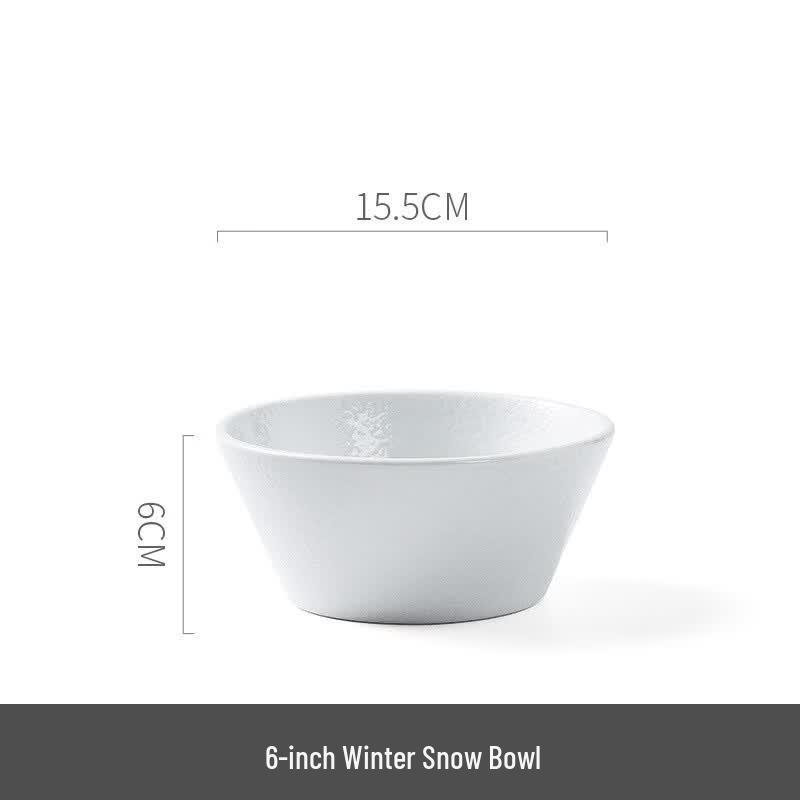 Ru Han Japanese Style 6-inch Embossed Bone China Plate