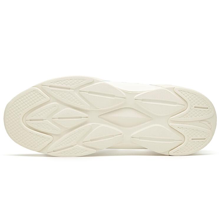 New Anta Running Collection Anti Slip Wear Resistant Low Top Running Shoes Men's Ivory White 912045513-1