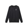 Jordan Air Jordan Fleece Thickened And Fleece Lined Thermal Sports Crew Neck Pullover Sweatshirt Winter Men's Black DC6716-010