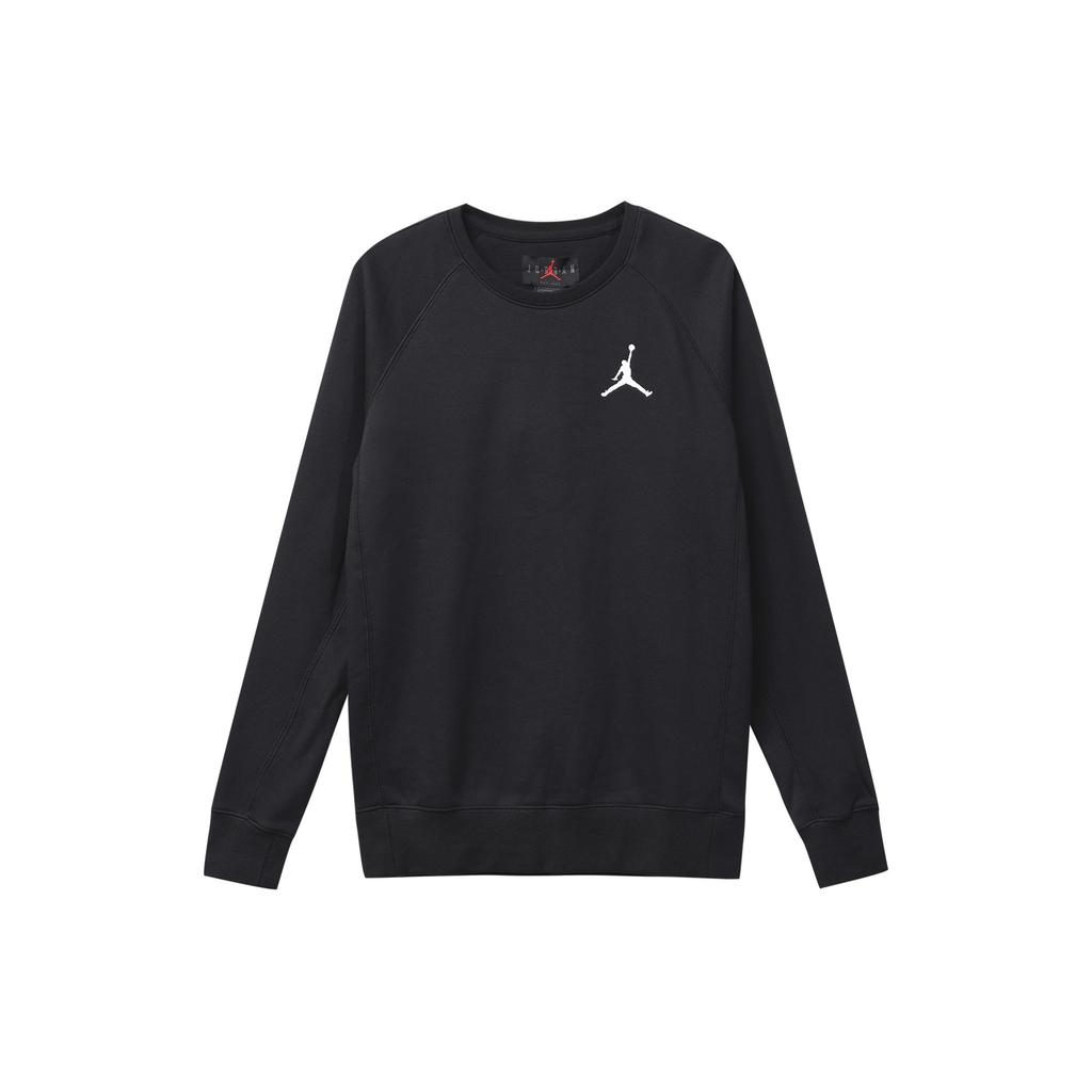 Jordan Air Jordan Fleece Thickened And Fleece Lined Thermal Sports Crew Neck Pullover Sweatshirt Winter Men's Black DC6716-010