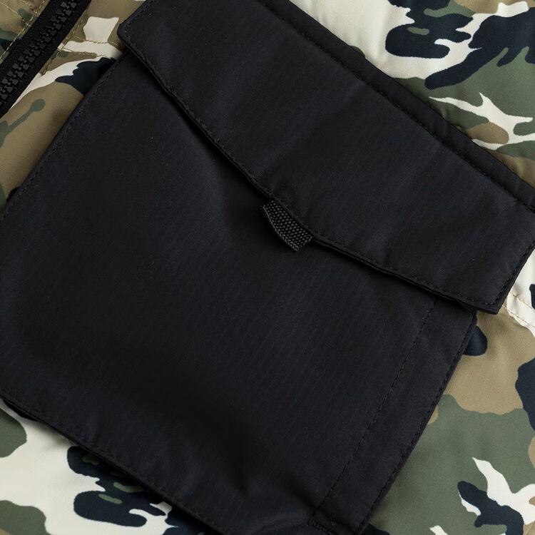 Jordan Down Jacket Brand Logo Warm Comfortable Skin-Friendly Long Sleeve Camouflage Green Kids Jackets JD2442034GS-002