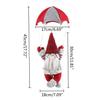 Christmas Swedish Gnome Parachute Hanging Pendant Ornaments Xmas Festival Decoration Supplies