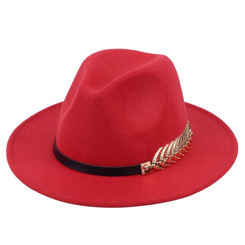 British Style Felt Fedora Hat For Men Women Imitation Woolen Gentleman Wedding Party Jazz Hat