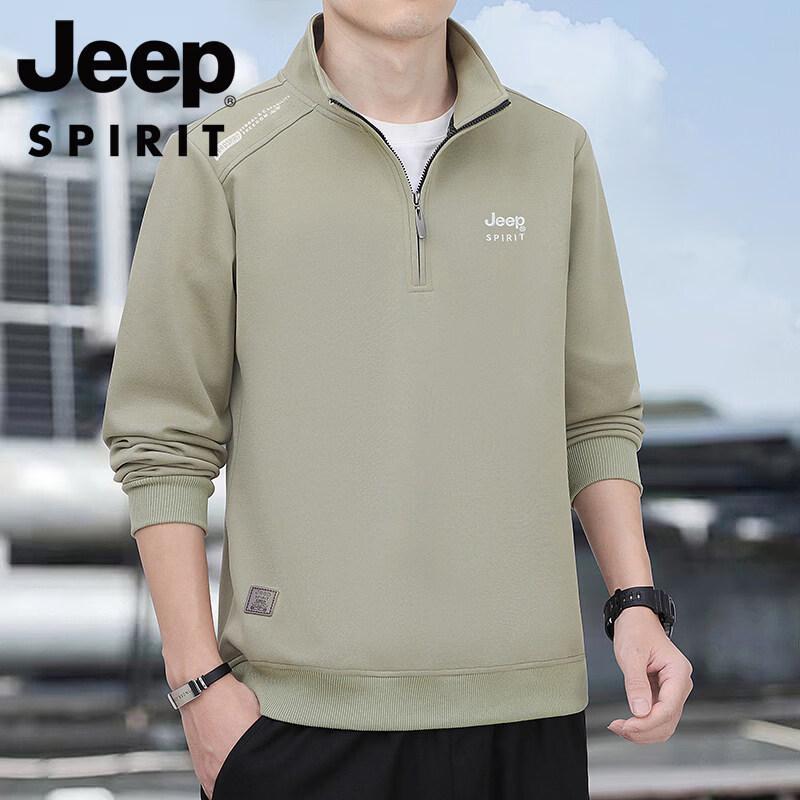 JEEP SPIRIT Men s Embroidered Pullover Sweatshirt 2XL
