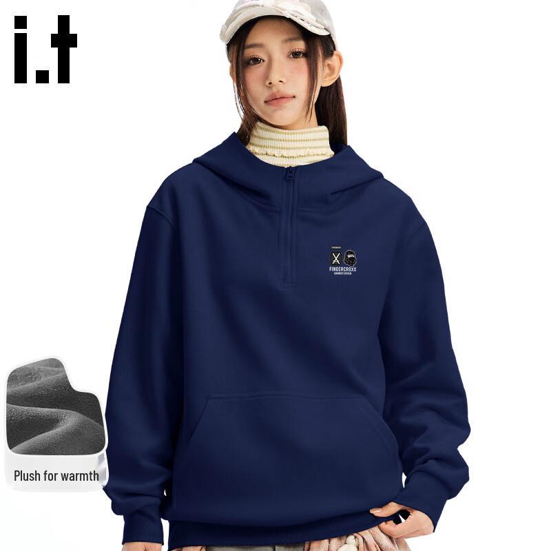 

Fingercroxx American Style Loose Half-Zip Hoodie 3XL