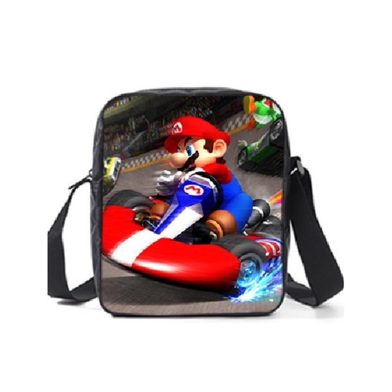 New Arrival Mario Cartoon Backpack For Elementary And Middle School Students Lunch Bag And Pencil Case Included