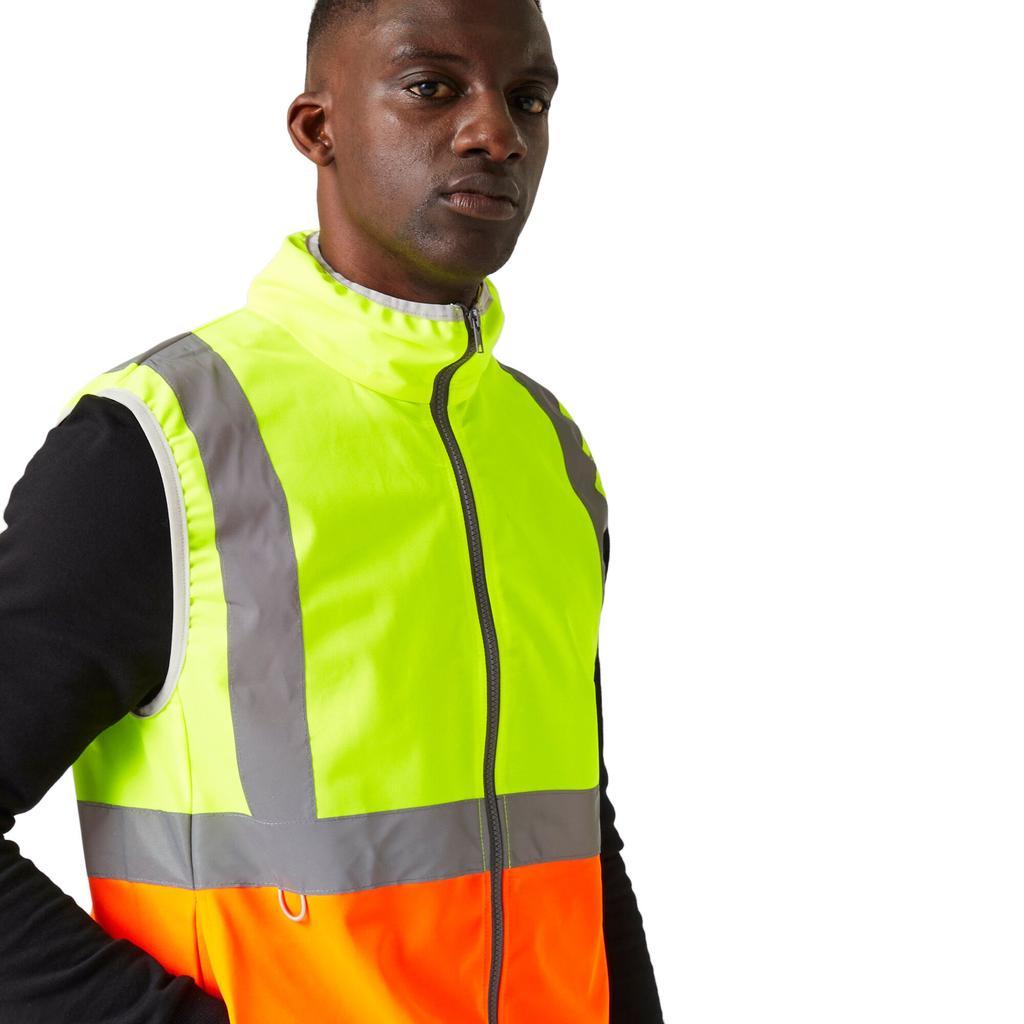 Regatta Professional Mens Full Zip Hi-Vis Vest