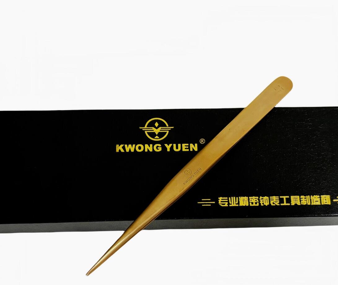 

Ремонт часов Немагнитные пинцеты из фосфористой бронзы Нескользящие Зажим с острыми кончиками Лучше, чем латунные пинцеты золотой