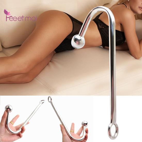 Prostata-Anal-Kugelhaken, Flirt-Analhaken aus Edelstahl mit Hygienefunktion