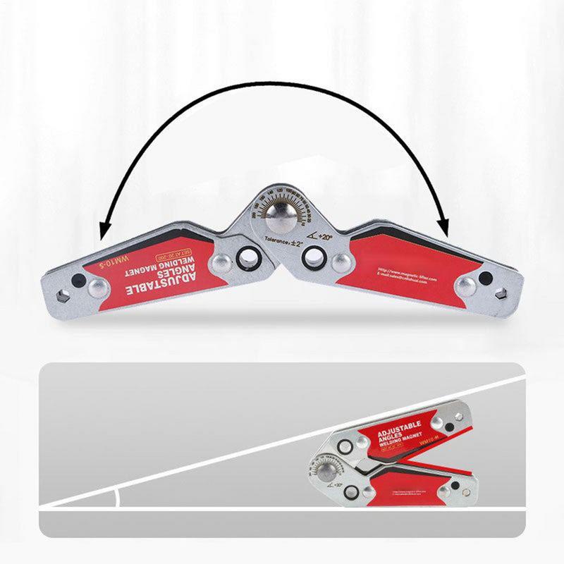Welding Positioner Adjustable Angles 20-200 Welder Tool Heavy Duty Switchable Welding Magnets For Workshop Automotive Shipyard