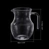Uxcell Clear 500ml Acrylic Water Pitcher with Spout, Elegant Serving Carafe, Wine Drink Container for Water, Juice, Tea, Cocktails