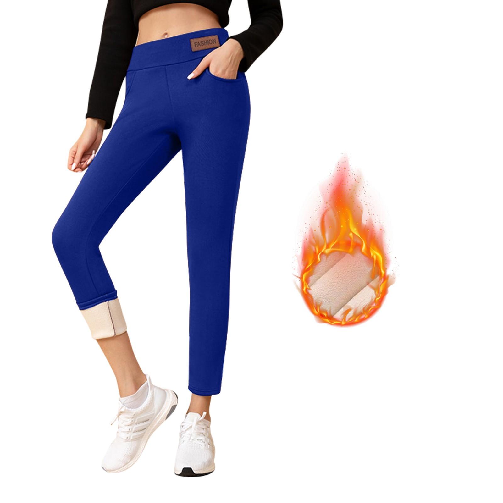 

Жіночі штани-олівці для схуднення з нижньою частиною та утепленими штанами з потовщеною кишенею з високою талією з ягнятиної вовни XL