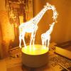USB powered 3D creative giraffe night light - cute animal home decoration light, perfect birthday or holiday gift