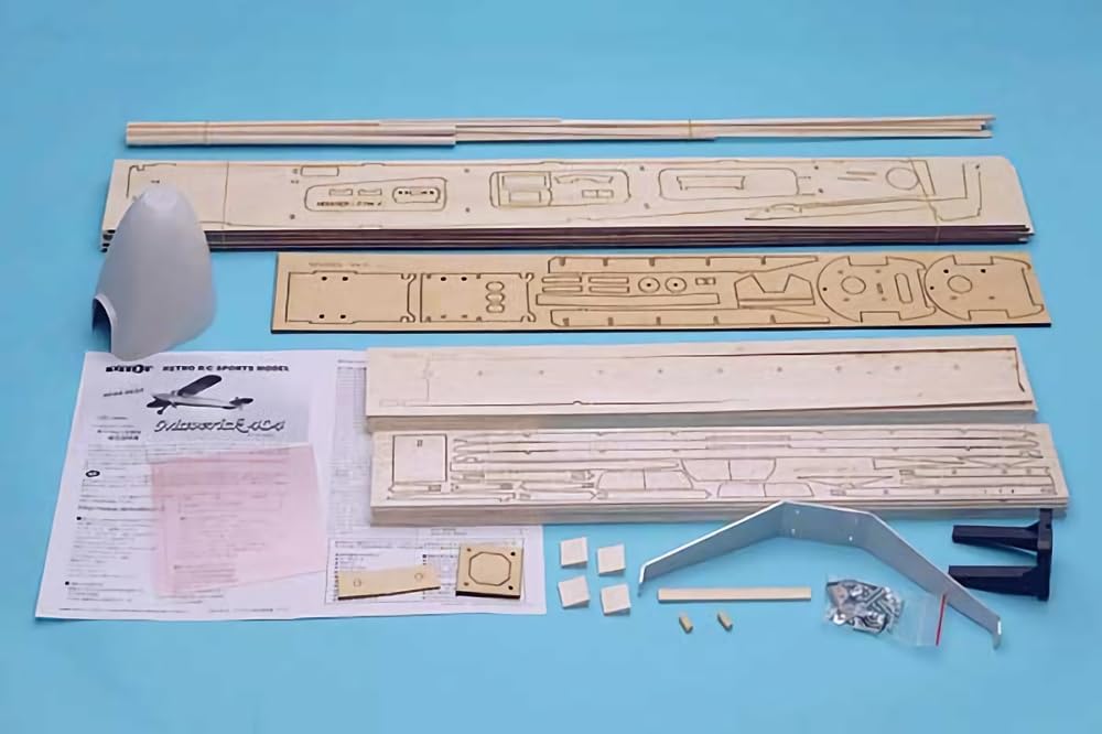 OK Mokei PILOT Maverick 404 Balsa Kit Retro Sport Plane 12169