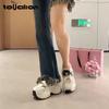 Beliebte Dad-Schuhe Damen ins super fire 10cm dicke Sohle Innenhöhe Muffin kleine weiße Schuhe vielseitige Sportschuhe Freizeitschuhe