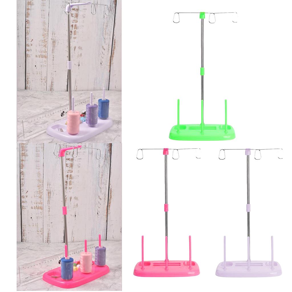 Stable 3 Thread Spool Holder Stand Set for Household Embroidery Sewing Machines Accessories