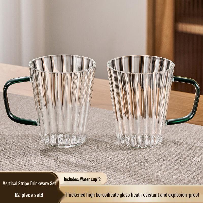 Handun High Borosilicate Glass Tea Cup Set with Handle