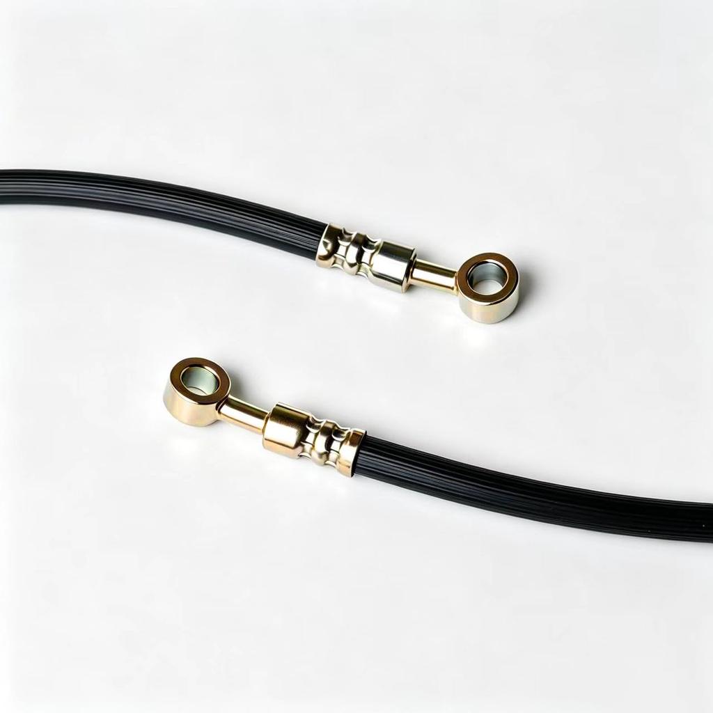 JXCARSIOJP Jimny JB23 50mm Longer Black Rubber Brake Hose Set