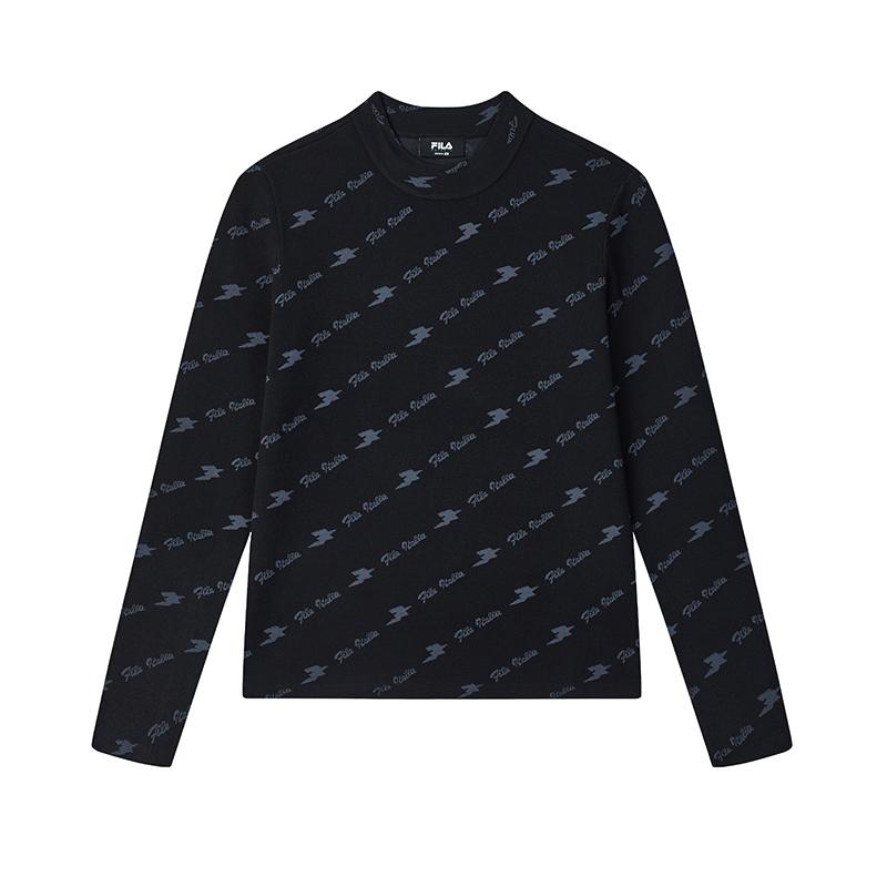 

Fila Изумрудный Модный Удобный Пуловер Вязаный Свитер с Длинным Рукавом Женские свитера Легендарно-Синий F11W514405F-NV XL