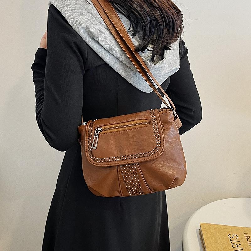 Women's Bag Shoulder Bag Middle-aged Soft Leather Small Bag Mother Bag