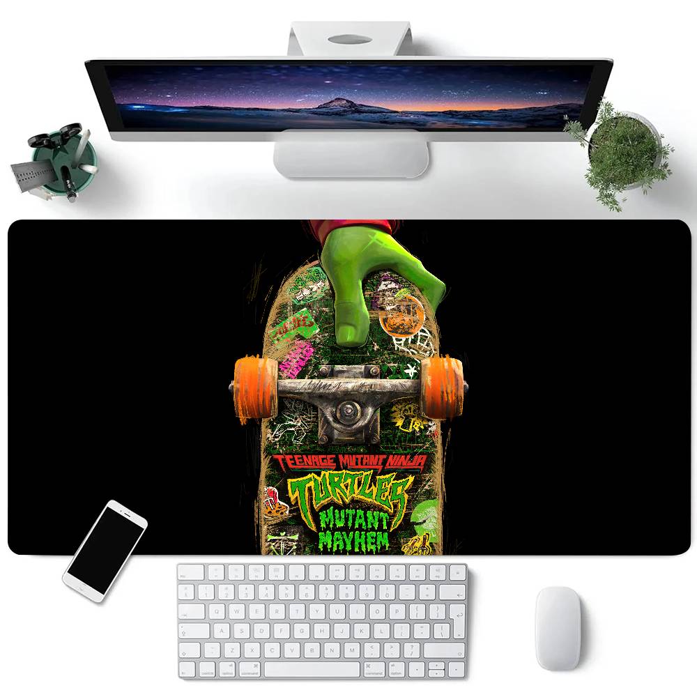 N-Ninja T-Turtles Mousepad Large Keyboard Desk Mat Gaming Mouse Pad LockEdge Non-slip Mat