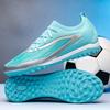 Youth Soccer Cleats Boys Girls Kids Low-Cut AG Studs Rubber Sole PU Fabric Upper Durable Training Football Shoes