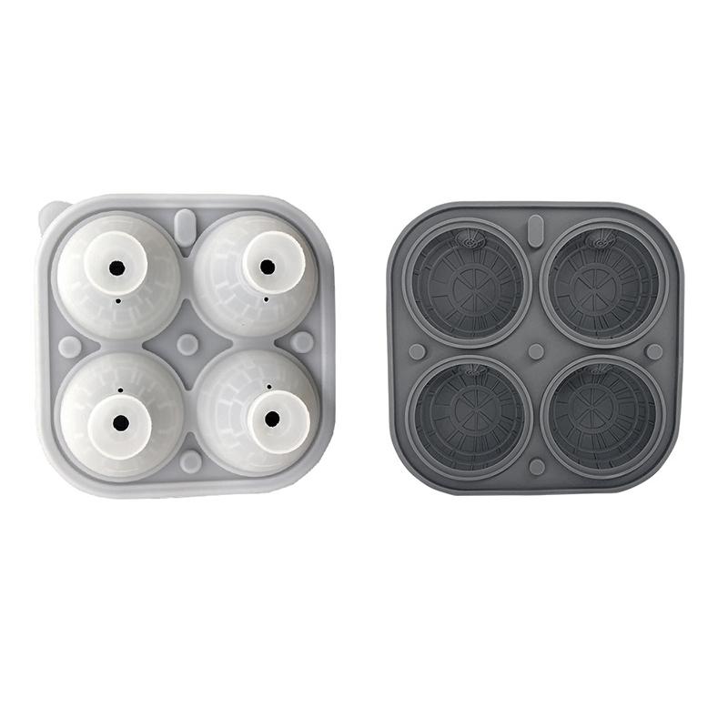 

Формы для льда в виде 3D-сфер, большие силиконовые забавные фигурки, подарки для мужчин и женщин, форма для льда в виде виски для коктейлей, бурбона, бренди серый