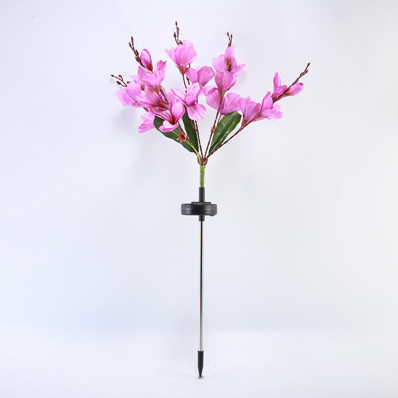 Solar Magnolia Landscape Lights: Outdoor Waterproof Decorative Lights for Courtyard, Lawn, and Holiday Atmosphere.